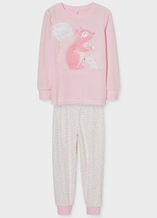 Чудова бархатна піжамка від c&a, німеччина