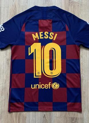 Чоловіча колекційна футбольна джерсі nike fc barcelona 2020 men's home jersey lionel mes2 фото