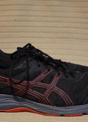 Легкие беговые черные текстильные кроссовки  asics gel-contend 6 48 р.6 фото