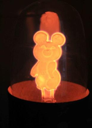 Лампа/ ночник. олимпийский мишка. рабочая