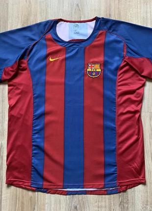 Мужская редкая футбольная футболка джерси nike t90 fc barcelona3 фото