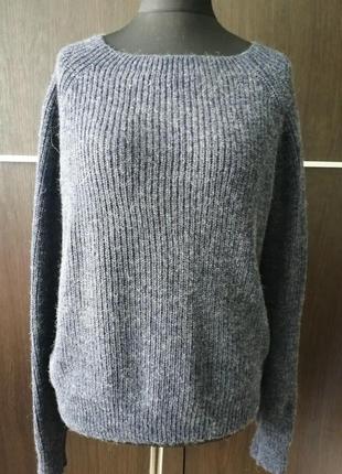 Джемпер в'язаний светр резинка вязаный свитер