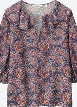 Жіноча блуза з рюшами від uniqlo