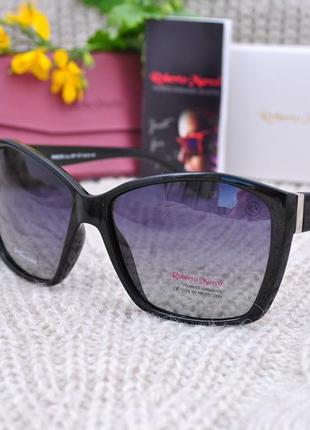 Классические красивые солнцезащитные женские очки roberto marco polarized на крупное лицо4 фото