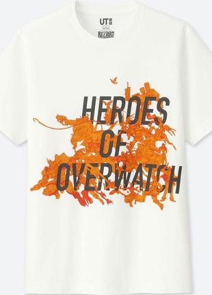 Uniqlo мужская футболка blizzard heroes overwatch