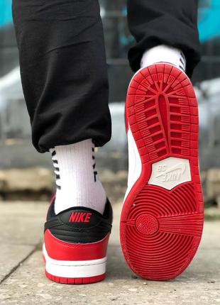 Nike air sb dunk low red червоні кросівки найк джордан весна літо осінь унісекс жіночі чоловічі красные кроссовки3 фото