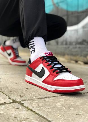 Nike air sb dunk low red червоні кросівки найк джордан весна літо осінь унісекс жіночі чоловічі красные кроссовки2 фото