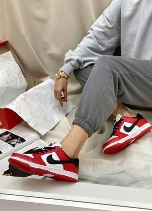 Nike air sb dunk low red червоні кросівки найк джордан весна літо осінь унісекс жіночі чоловічі красные кроссовки10 фото