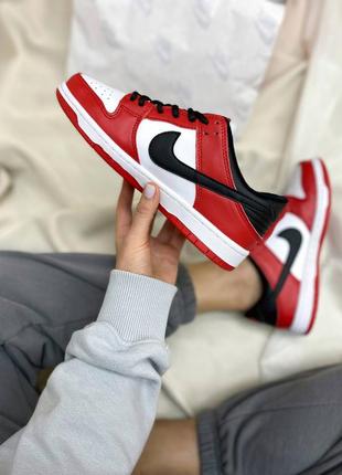 Nike air sb dunk low red червоні кросівки найк джордан весна літо осінь унісекс жіночі чоловічі красные кроссовки9 фото