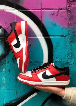 Nike air sb dunk low red червоні кросівки найк джордан весна літо осінь унісекс жіночі чоловічі красные кроссовки7 фото