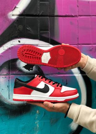 Nike air sb dunk low red червоні кросівки найк джордан весна літо осінь унісекс жіночі чоловічі красные кроссовки5 фото