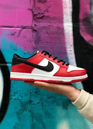 Nike air sb dunk low red червоні кросівки найк джордан весна літо осінь унісекс жіночі чоловічі красные кроссовки6 фото