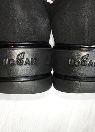 Luxury брендовые черные женские замшевые легкие туфли брони на платформе hogan оригинал