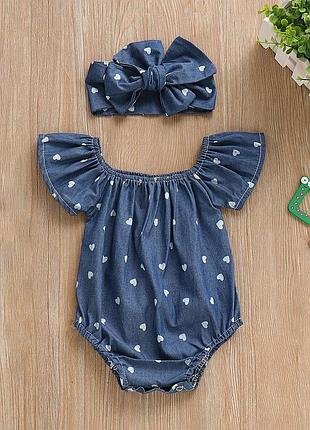 Боді "сердечко",  🖤 3-24міс