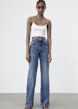 Джинси zara wide leg широкі висока посадка палаццо 32,34 рр по зарі