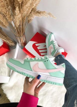 Кросівки nike sb dunk low "barely green"4 фото