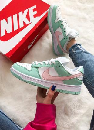 Кросівки nike sb dunk low "barely green"1 фото