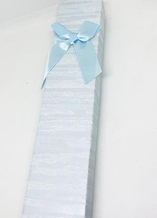 Коробочка для прикрас під браслет або ланцюжок блакитна "хвиля"