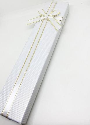 Коробочка для украшений под браслет или цепочку белая "соты"