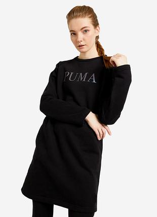 Женское спортивное платье puma (пума) черный индонезия