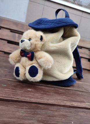 Вінтажний колекционный плюшевий рюкзак teddy bear 1998р. дуже рідкісний ексклюзив tcc continuity holdings n.v.