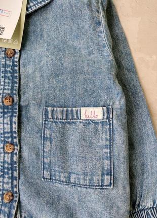 Нова стильна джинсовка, джинсова курточка сорочка h&m7 фото