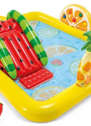 Надувний ігровий центр з гіркою фрукти