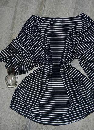 Xl/50-52 шикарная шифоновая блузка в полоску,новая