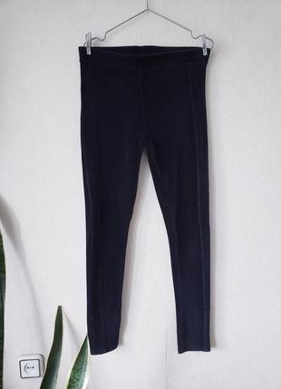 Мягкие вельветовые зауженные брюки на комфортной высокой талии f&amp;f 14sk4 фото