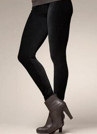 Мягкие вельветовые зауженные брюки на комфортной высокой талии f&amp;f 14sk2 фото