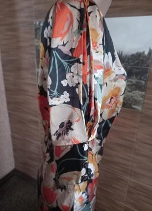 Шикарне міді плаття квітковий принт asos3 фото