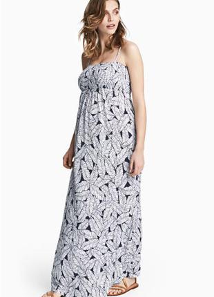 Максі плаття сарафан для вагітних на тонких бретелях h&m p.38 знижка розпродаж1 фото