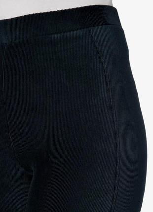 Мягкие вельветовые зауженные брюки на комфортной высокой талии f&amp;f 14sk3 фото
