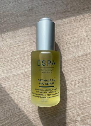 Питательная сыворотка для сияния кожи espa optimal skin pro-serum 30мл