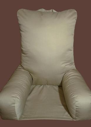 Большая ортопедическая подушка для чтения с нижней основой. модель комфорт+. без наволочки