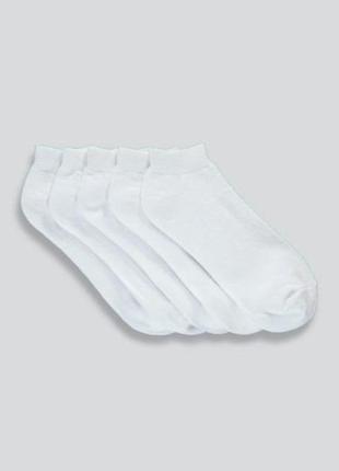 Набор носков для девочки 5 пар matalan великобритания носки белые1 фото