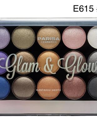 Палитра теней parisa cosmetics glam & glow baked eyeshadow palette №24 фото