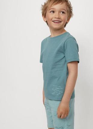 Практичный летний комплект-тройка для мальчика h&m нм шорты майка футболка