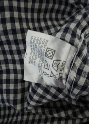 Рубашка мужская 100% лен от luc brevet5 фото