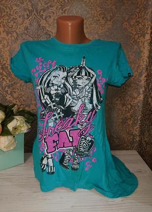 Футболка на девочку монстр хай размер 152/158