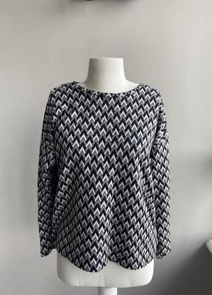 Топ кофта h&m трикотажная кофта, свитшот, свитер орнамент реглан пуловер лонгслив