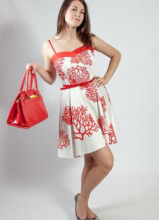 Женское платье-сарафан летнее на бретелях rinascimento коттоновый белый, xl3 фото