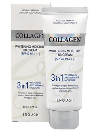 Увлажняющий вв-крем для лица с коллагеном enough collagen 3 in 1 whitening moisture bb cream spf475 фото