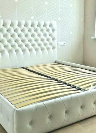 Нове дизайнерське двоспальне ліжко з нішею для речей