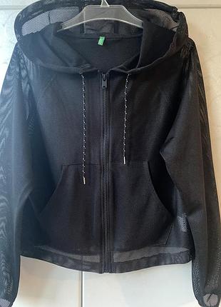 Кофта зипка-сітка вітровка united colors of benetton оригінал