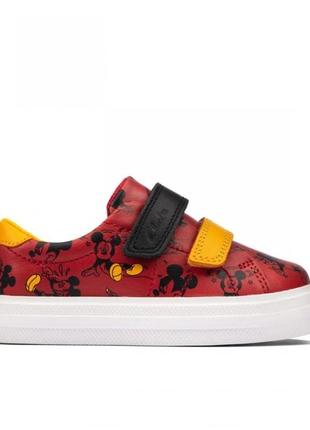 Детские слипоны кеды clarks mickey mouse для девочек/мальчиков
