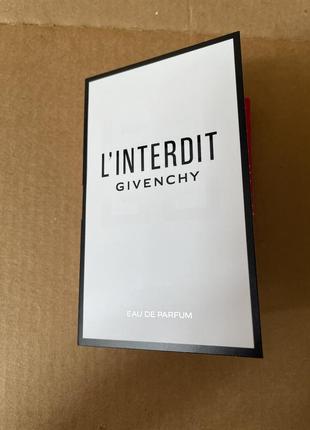 Givenchy l'interdit edp парфюмированная вода 1ml