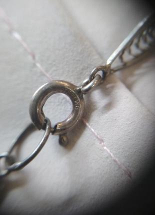Старинный винтажный серебряный браслет филигрань7 фото