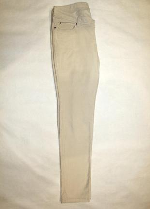 Женские брюки вельветовые молочного цвета 31-32 colin's