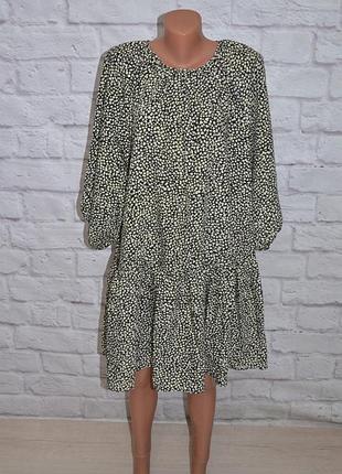 Платье свободного кроя с объемными рукавами "h&m"3 фото